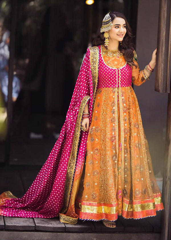 Mehndi dress multicolor hotsell