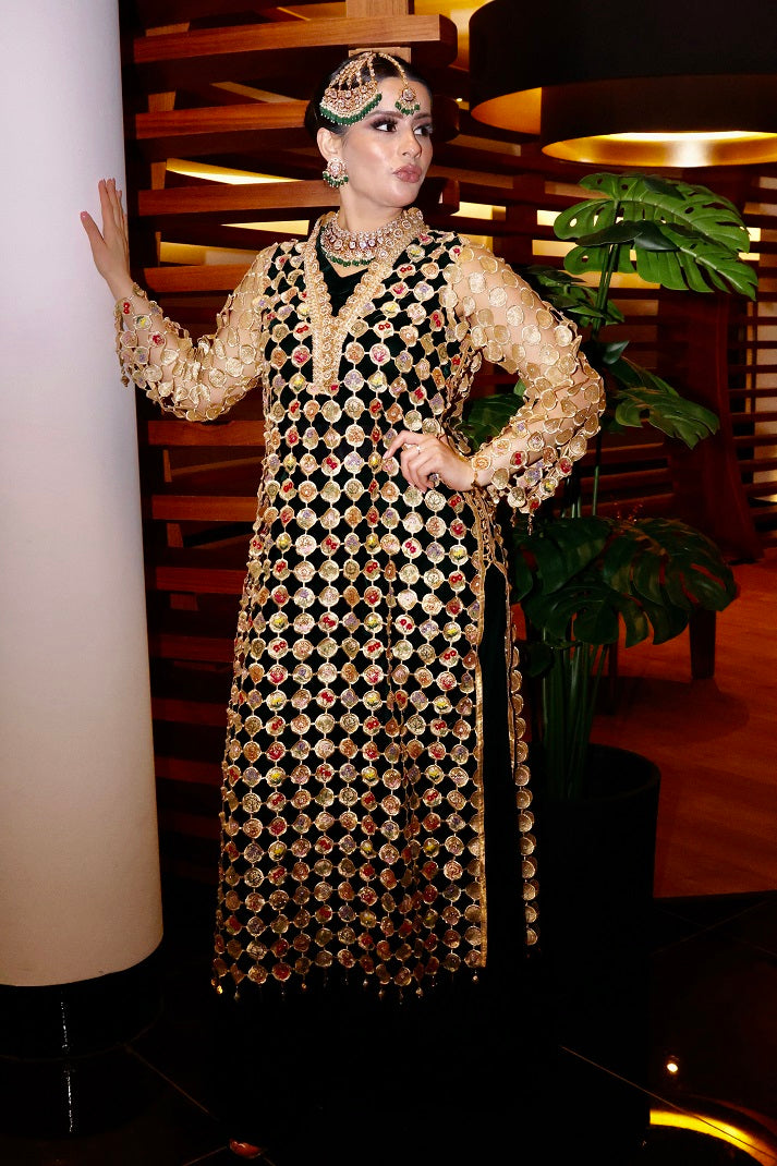 Golden Weaves Stardust Luxury Embroidered Formal Dress Golden Weaves Stardust Luxury Embroidered Formal Dress
