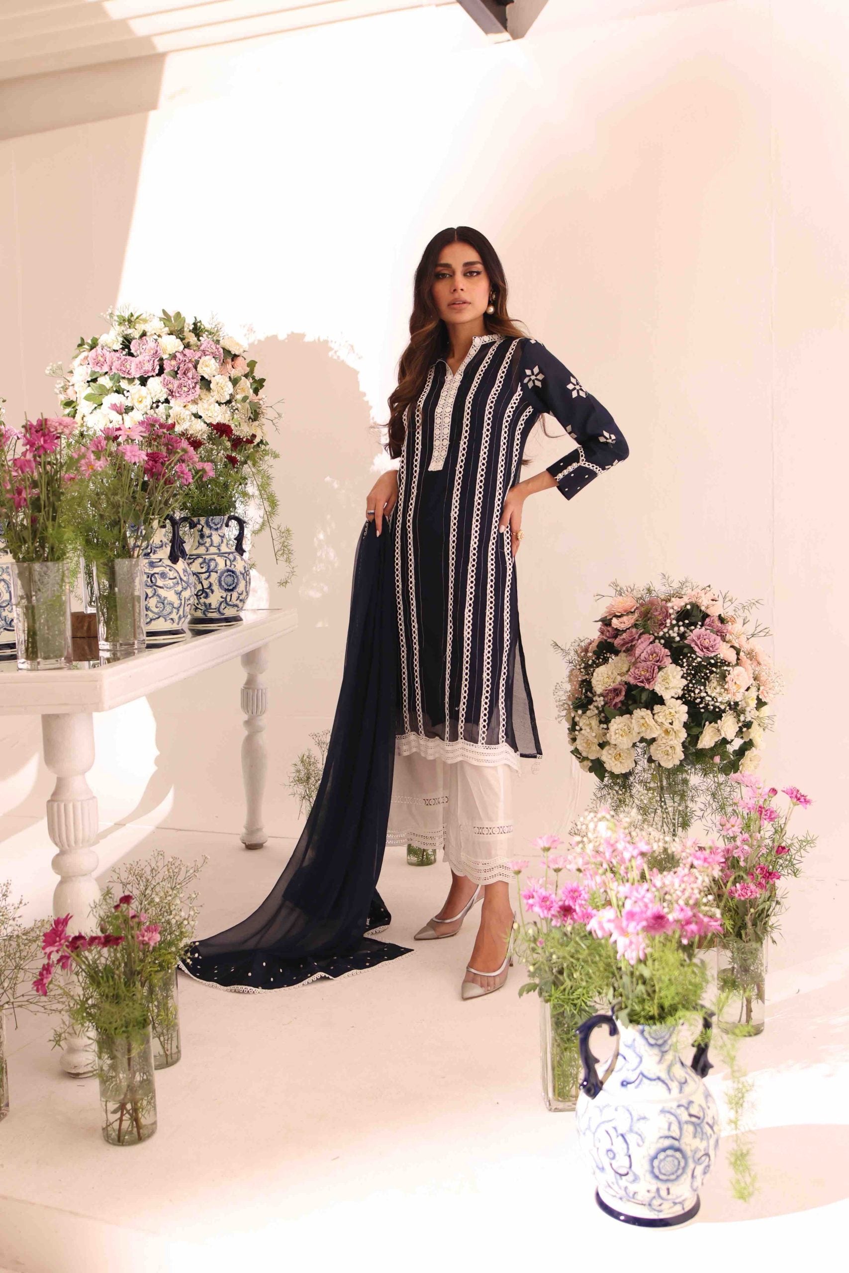 NAVY ORCHID | UMEED | RJS PRET