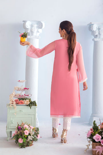 CANDY FLOSS | CARNIVAL | Candy Pink Asymmetrical Shirt | RJ’S PRET