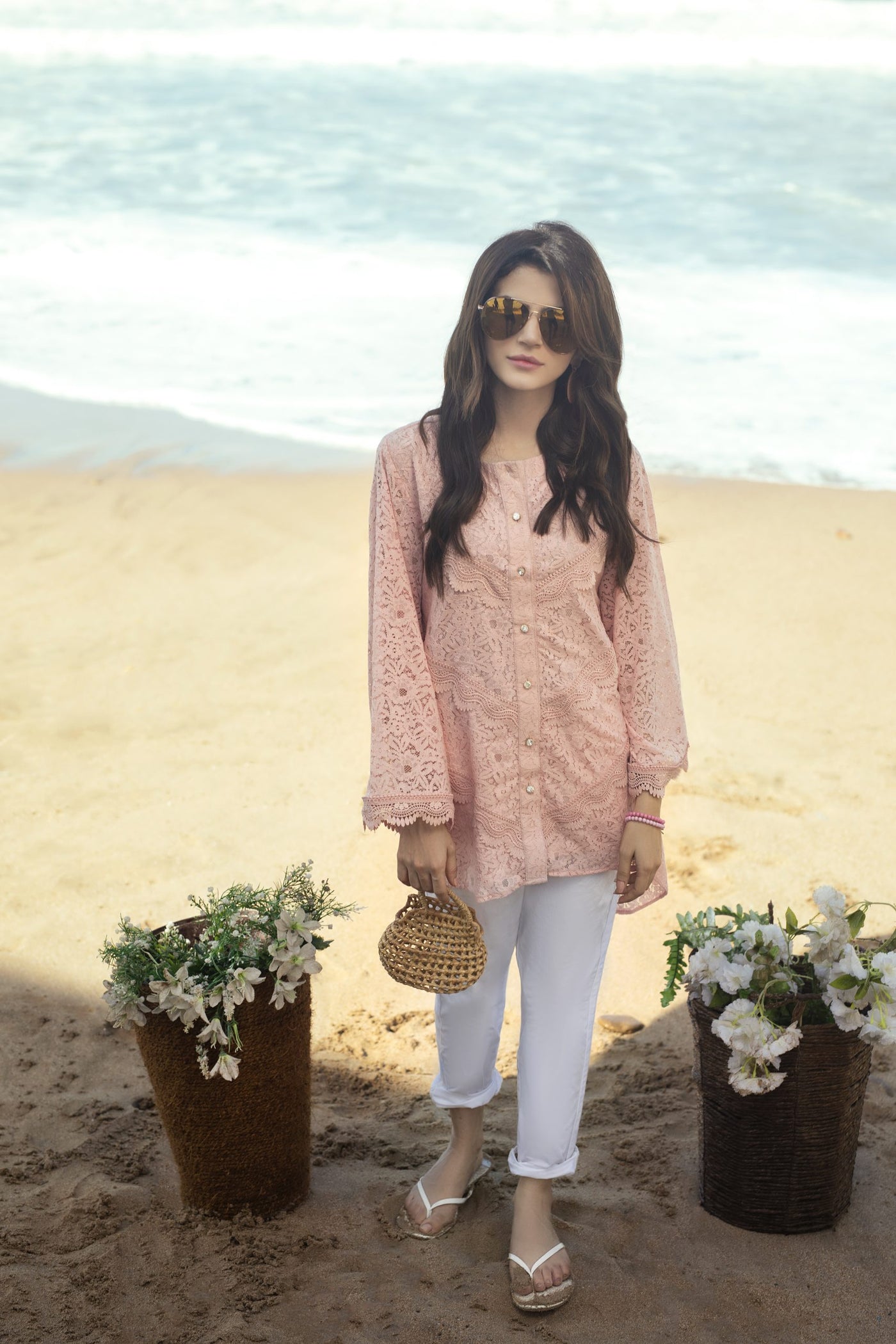 Pink Sparkle Chantelle Top | RJ’S PRET