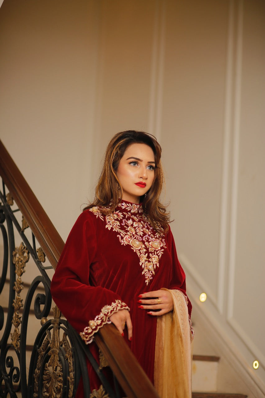 Burgundy Royale Exclusive outfit | Rj’s Pret
