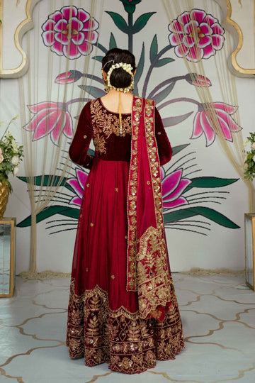 Aafreen Khushi Bridal Peshwas Dress | RJS PRET
