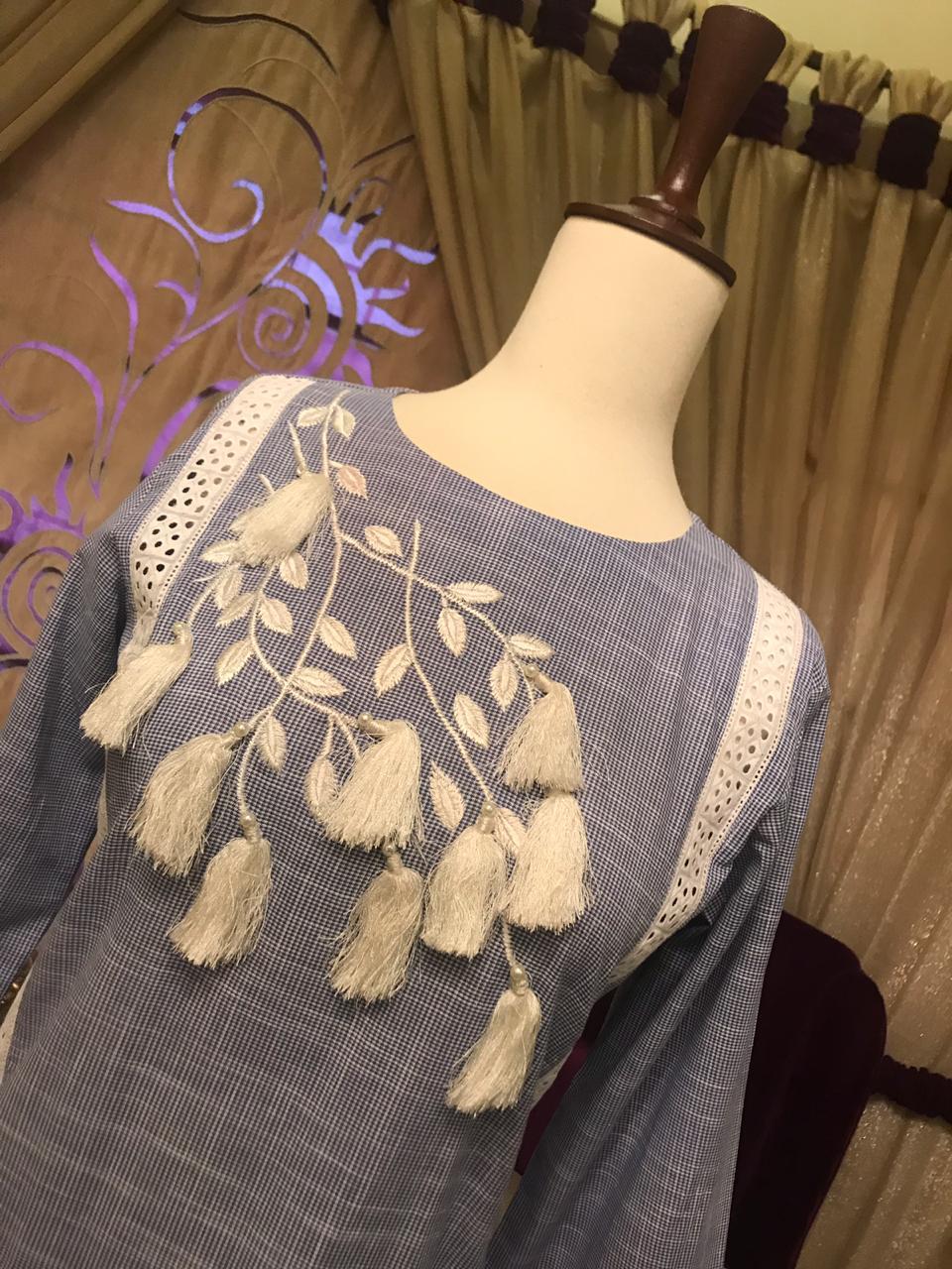 Tussle Trendy Blue Kurta | Rj’s Pret