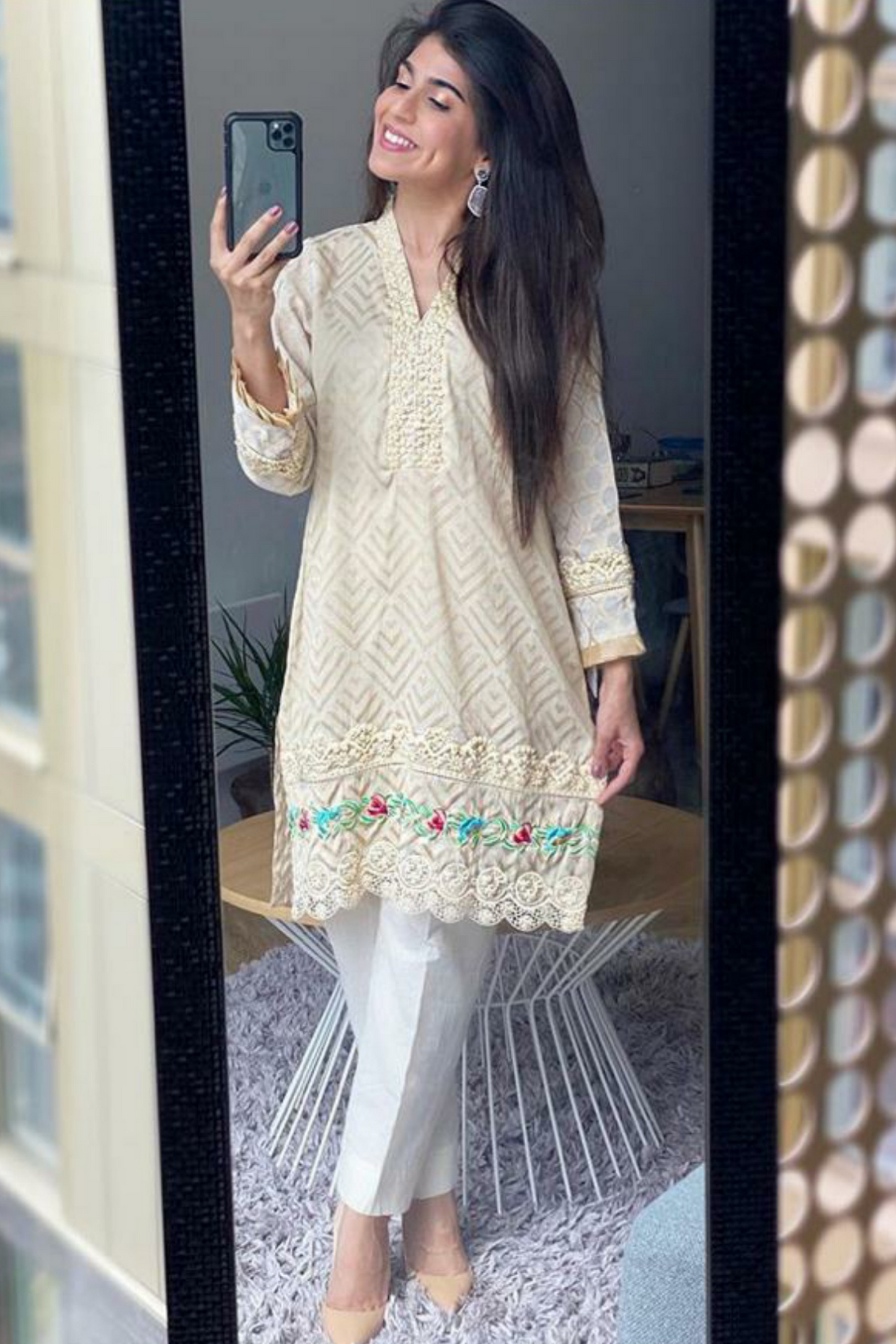 Ivory Jacquard Outfit | Rj’s Pret