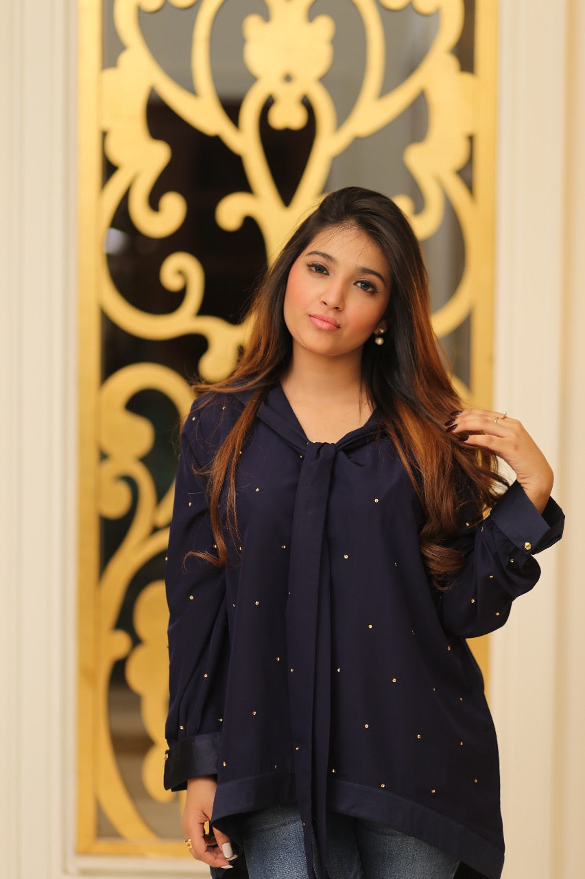 Navy Sparkle Top | CHANTELLE | RJ’S PRET