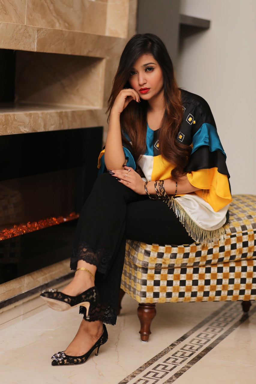 Mosaic Embroidered Top |CHANTELLE | Rj's Pret