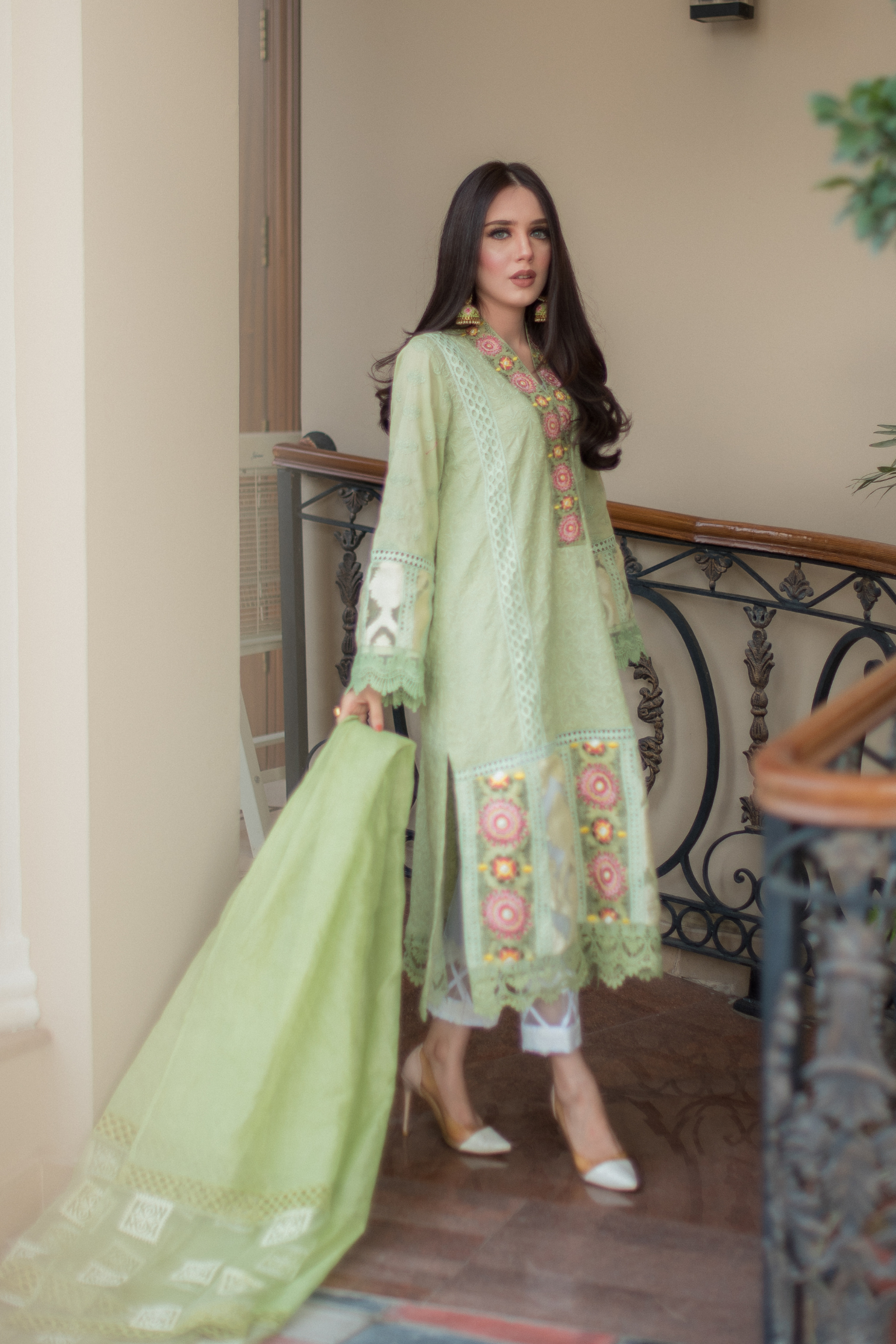 Sheen Green | Luxury Pret | Party Wear Dress | RJ's Pret Sheen Green | Luxury Pret | Party Wear Dress | RJ's Pret