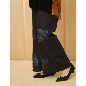 BLACK FLORAL TROUSER | RJ’S PRET