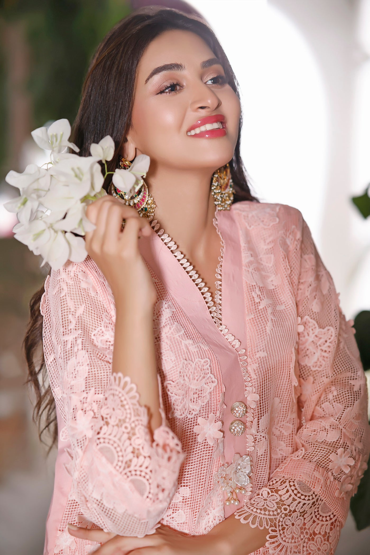 3D Net Shirt | DARLING PEACH | BLOOM | RJS PRET