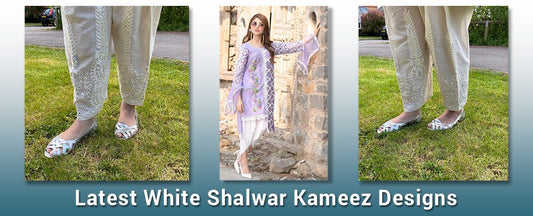 Latest white shalwar kameez designs