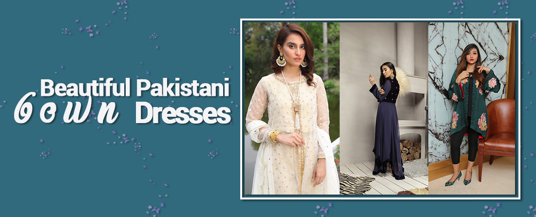 Buy Latest Pakistani Gown Dresses for Women Online