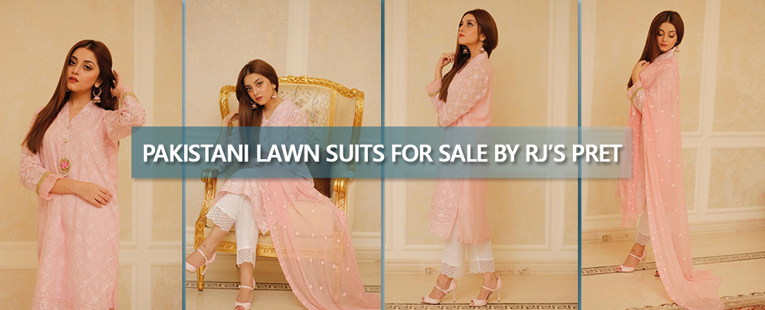 Pakistani Lawn suits for sale by RJ’s pret