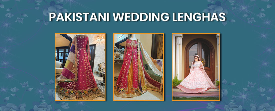 Pakistani Wedding Lenghas Collection | Latest Walima Dresses Online