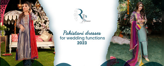 Pakistani dresses for wedding functions 2023