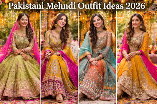 Pakistani Mehndi Outfit Ideas
