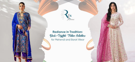 Radiance in Tradition: Block-Printed Festive Collection for Mehendi and Barat Wear