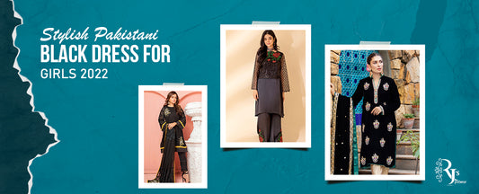 Stylish Pakistani Black Dress for Girls