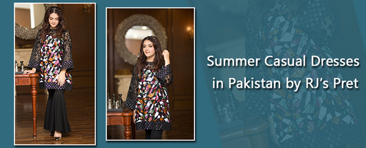 Summer casual dresses in Pakistan by RJ’s pret