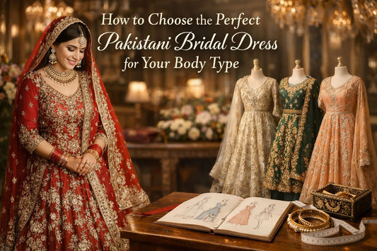 How to Choose the Perfect Pakistani Bridal Dress for Your Body Type