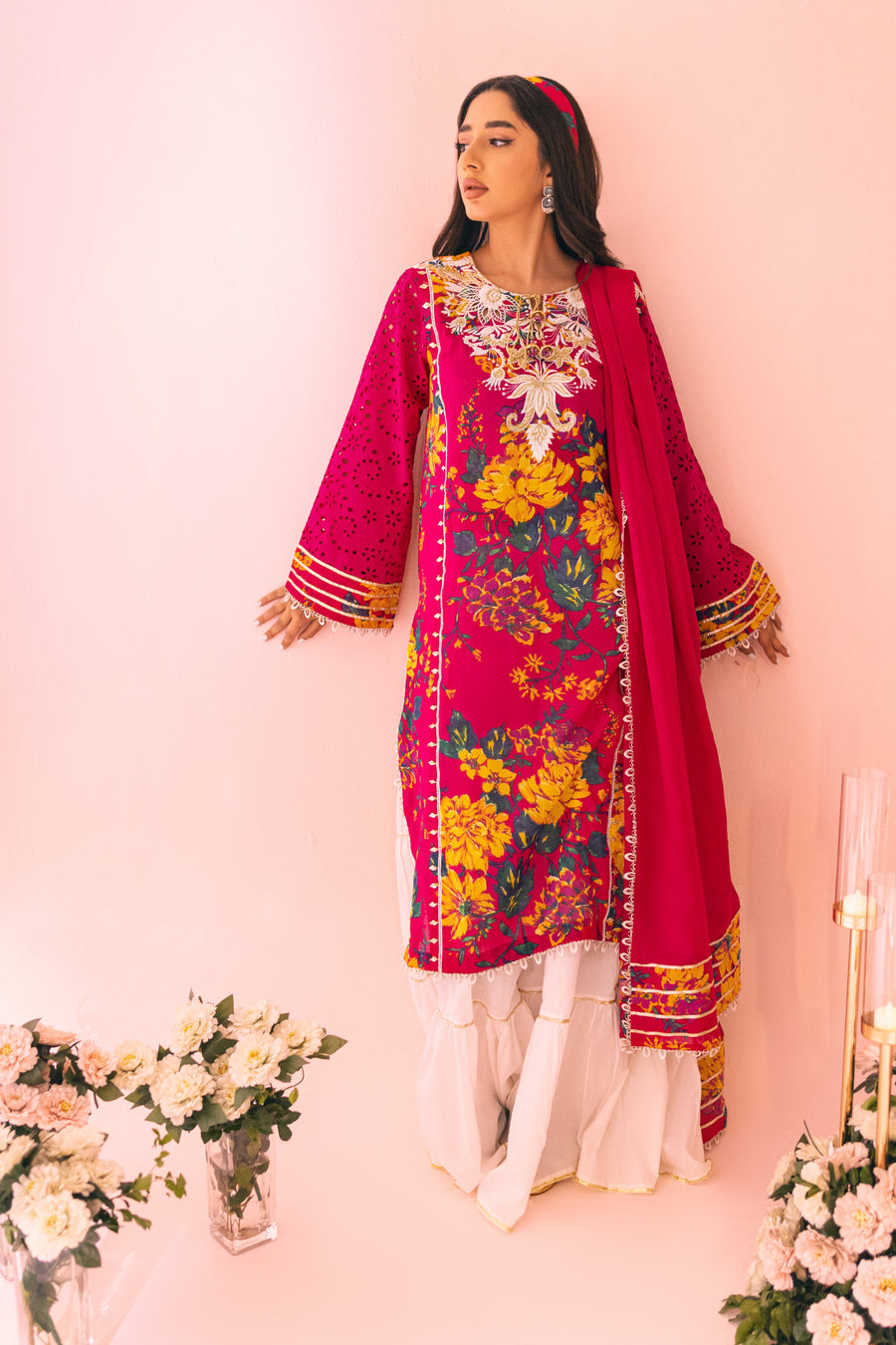 Raspberry Inaaya Embroidered Lawn Suit | RJ’S PRET
