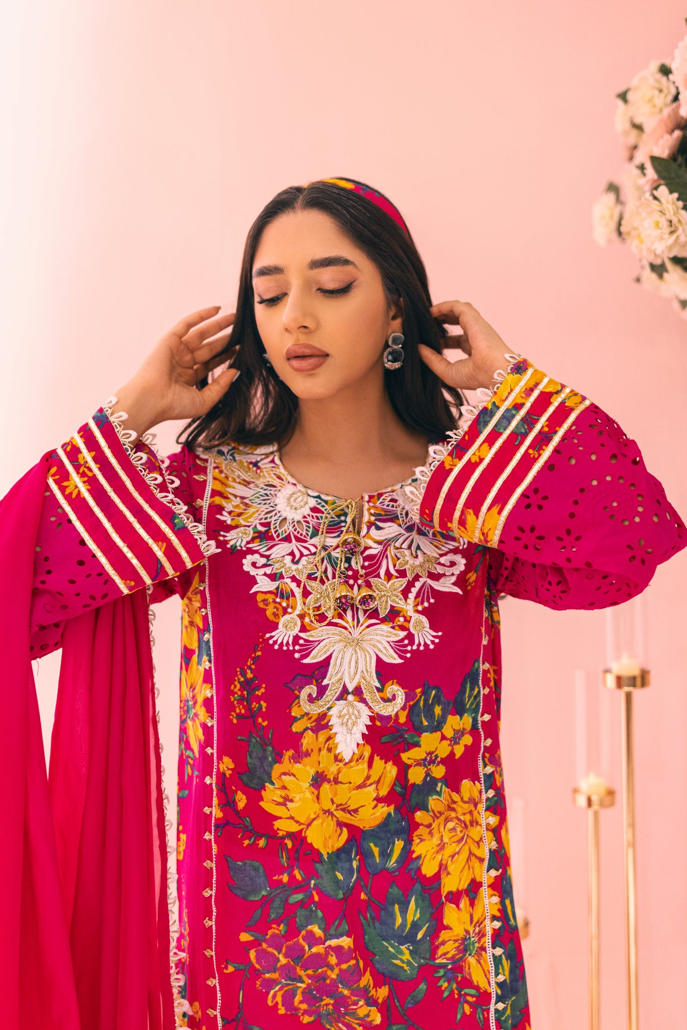 Raspberry Inaaya Embroidered Lawn Suit | RJ’S PRET