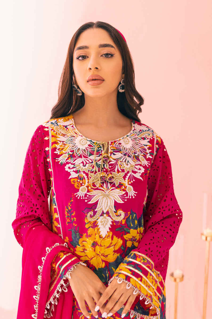 Raspberry Inaaya Embroidered Lawn Suit | RJ’S PRET