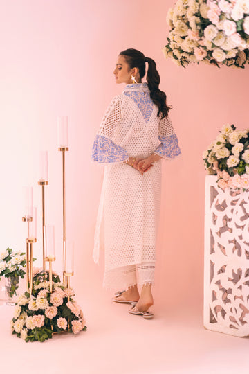 Blue Fever Inaaya Embroidered Lawn Shirt | RJ’S PRET