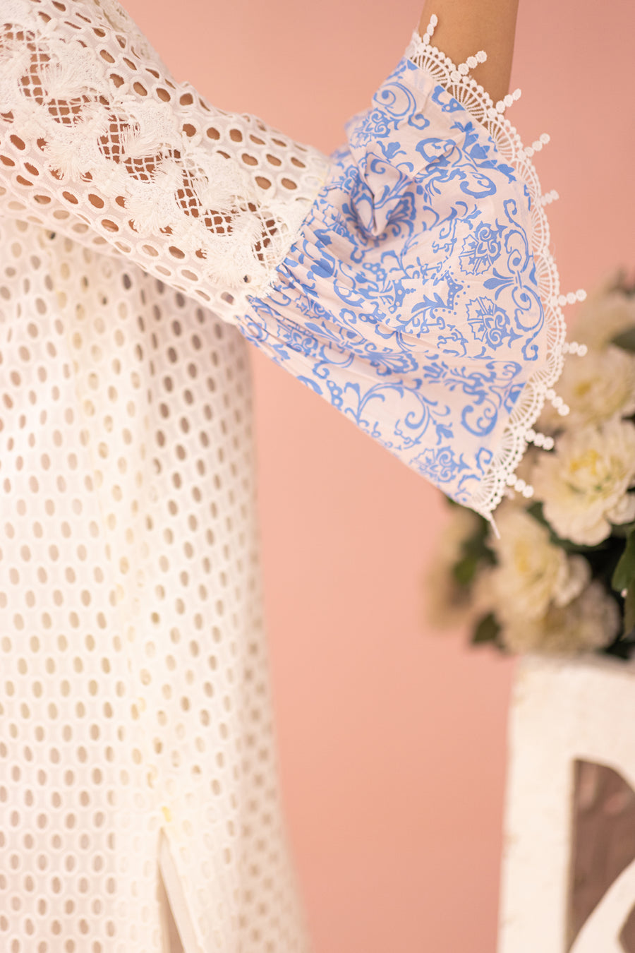 Blue Fever Inaaya Embroidered Lawn Shirt | RJ’S PRET