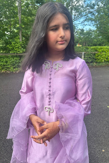 LILAC WHIRL -FARSHI SHALWAR SET|  RJS PRET