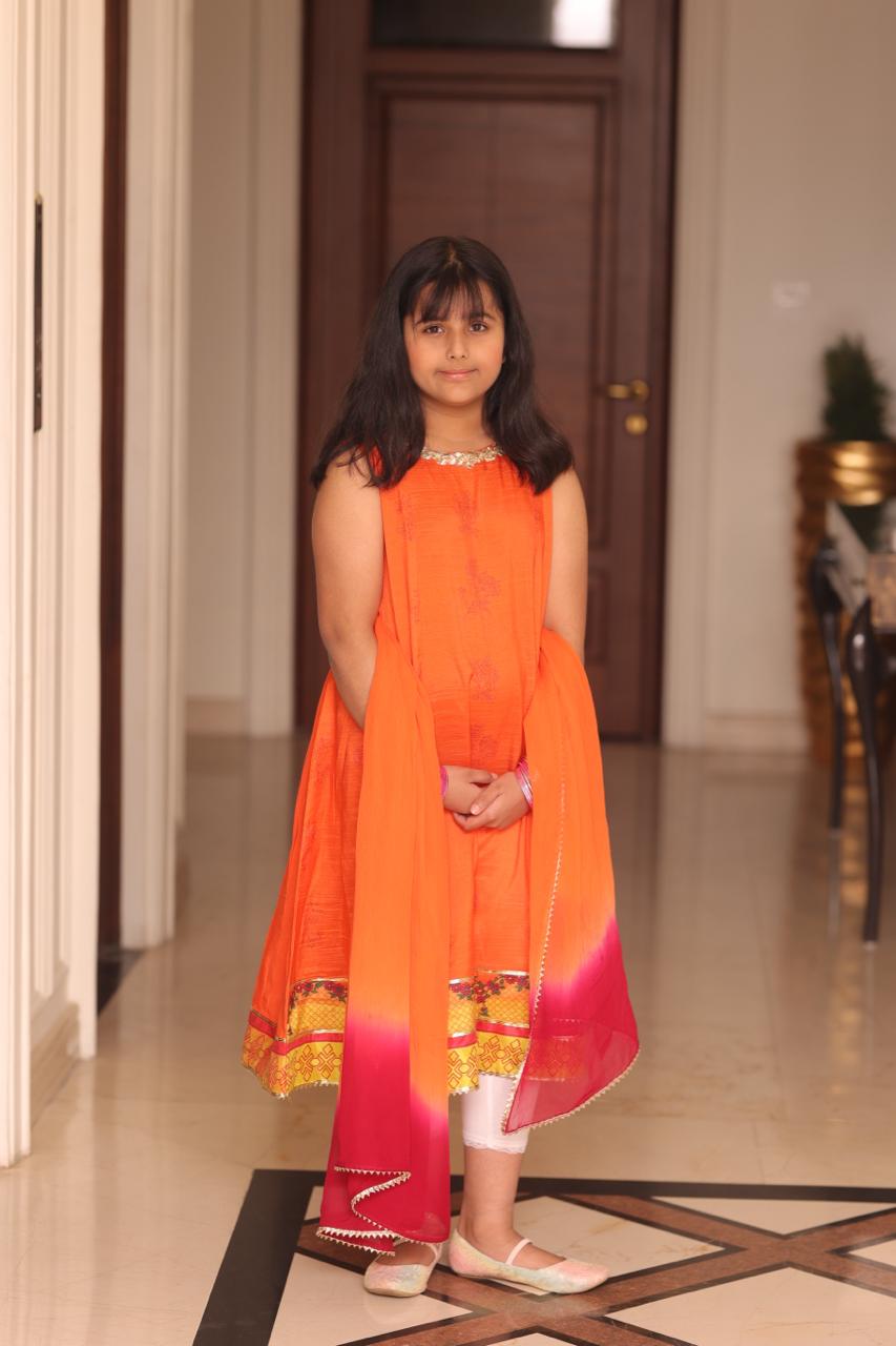 ORANGEY PINK-KIDS| MOMMY & ME | RJS PRET
