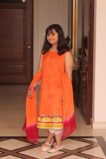 ORANGEY PINK-KIDS| MOMMY & ME | RJS PRET