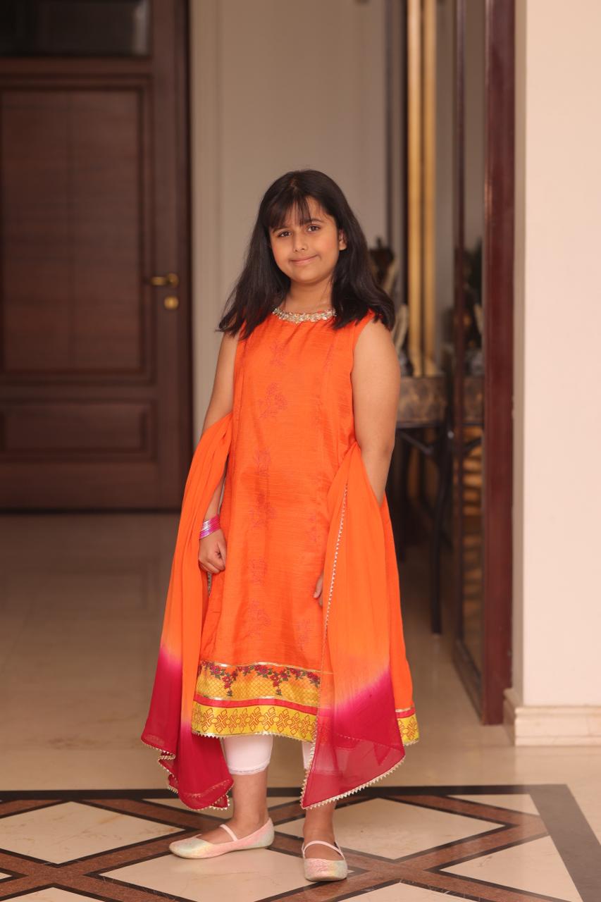 ORANGEY PINK-KIDS| MOMMY & ME | RJS PRET