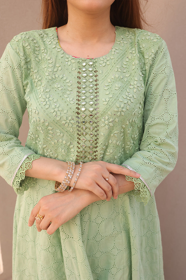 Castleton Luminescent Chikankari Lawn Maxi | RJS PRET Castleton Luminescent Chikankari Lawn Maxi | RJS PRET