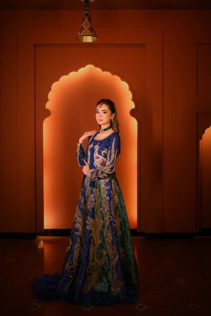 luxury embroidered dresses Luxury Embroidery Long Evening Dress Garden Floral Vintage Formal Prom Bartolini