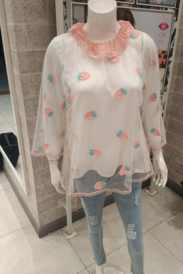 Strawberry Fun Femo Casual Top | RJ’S PRET