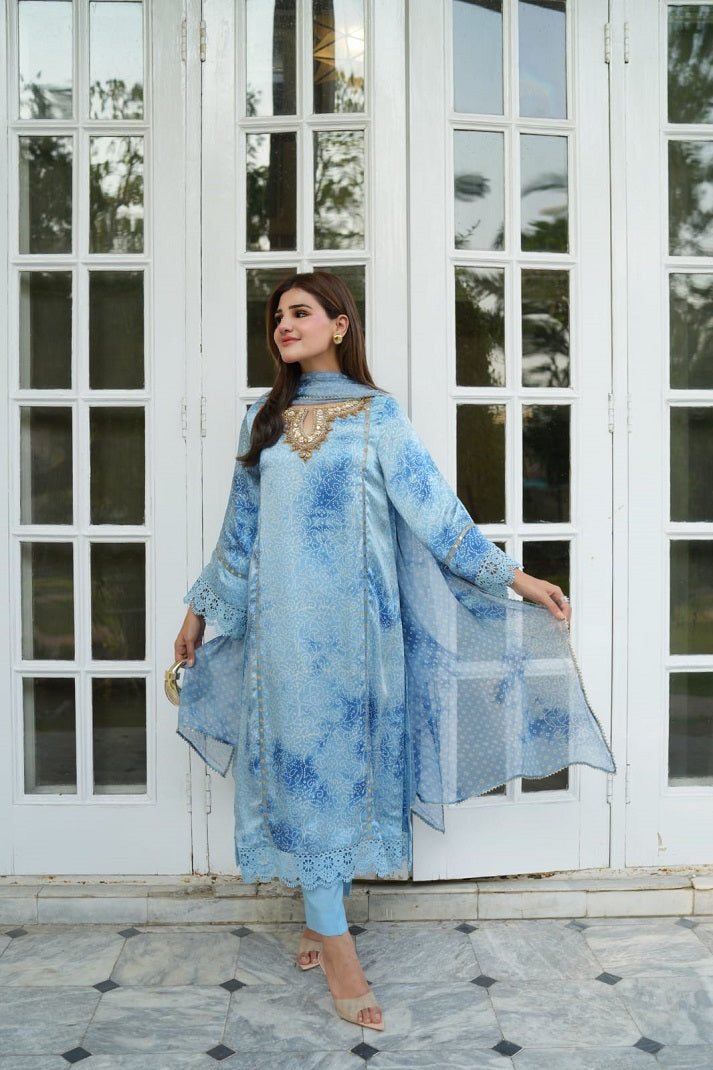 BLUE BANDHANI BLISS| SILK & SPICE | RJ’S PRET