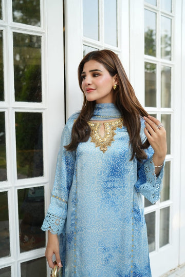 BLUE BANDHANI BLISS| SILK & SPICE | RJ’S PRET