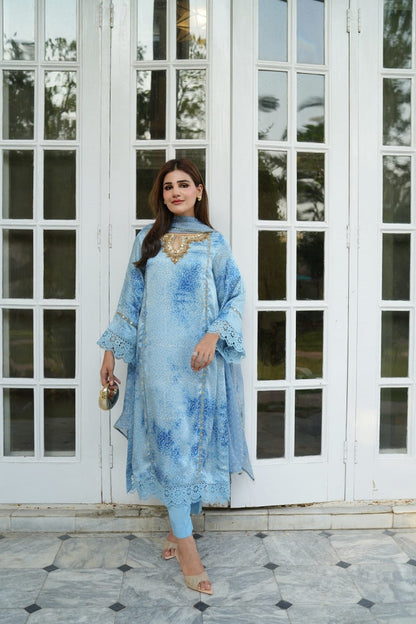 BLUE BANDHANI BLISS| SILK & SPICE