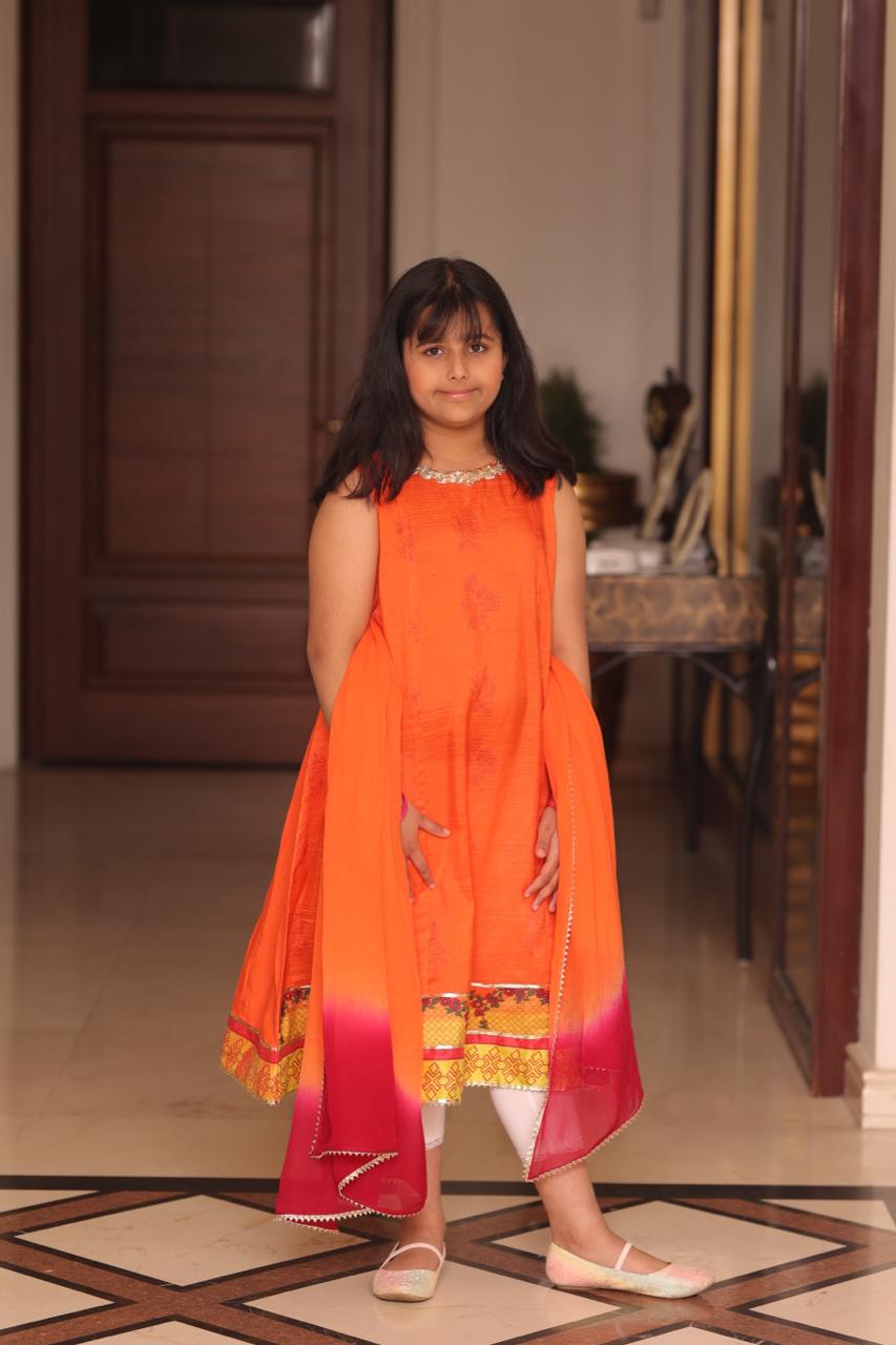 ORANGEY PINK-KIDS| MOMMY & ME | RJS PRET