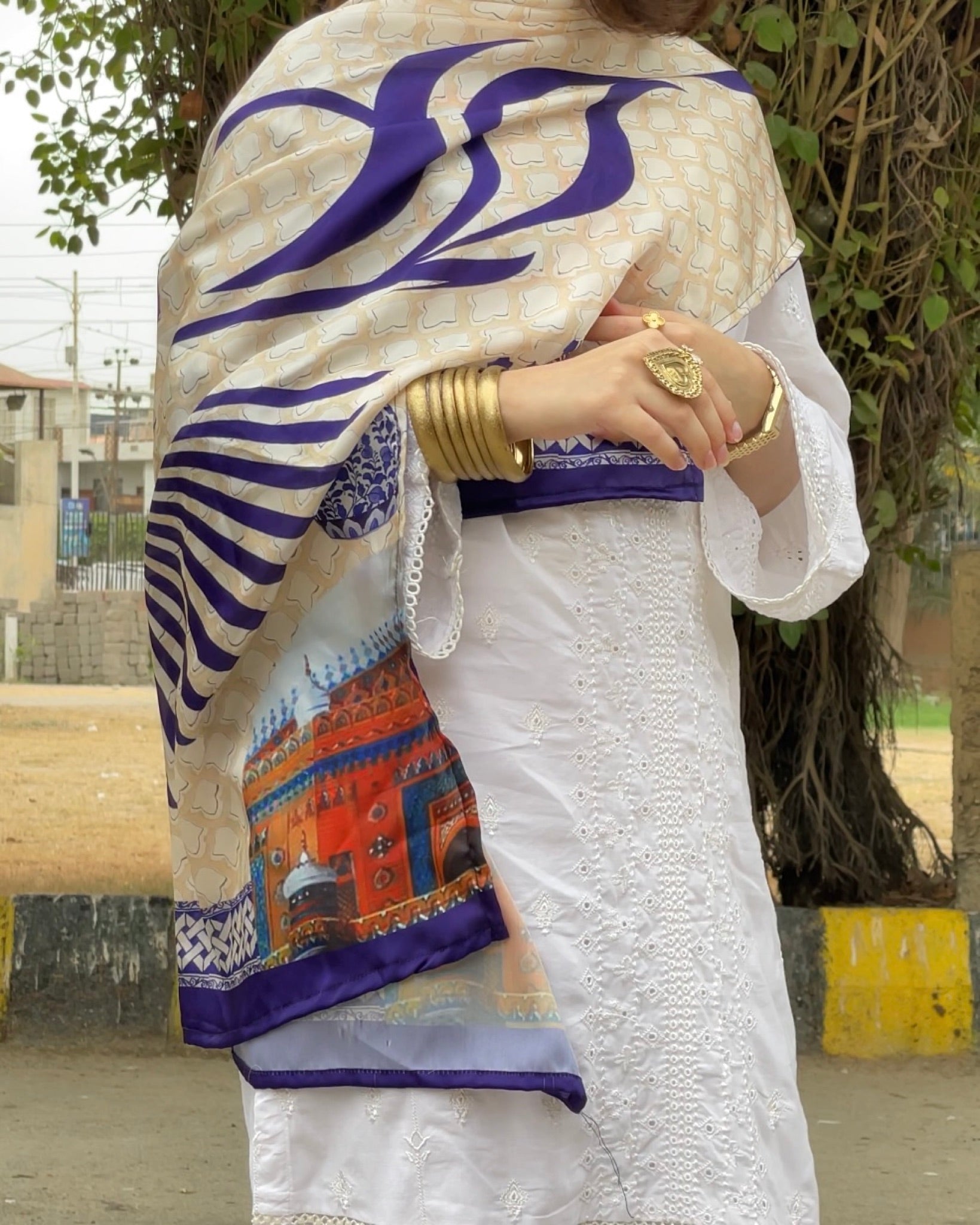 Multan Heritage Stole — Pakistan Zindabad Collection · RJ's Pret