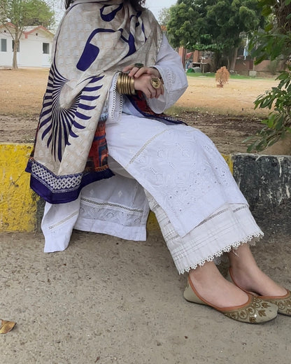 Multan Heritage Stole — Pakistan Zindabad Collection · RJ's Pret