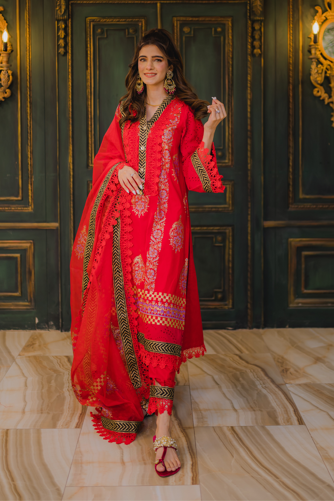 Scarlet Block Kari Red Dress | RJ’s Pret