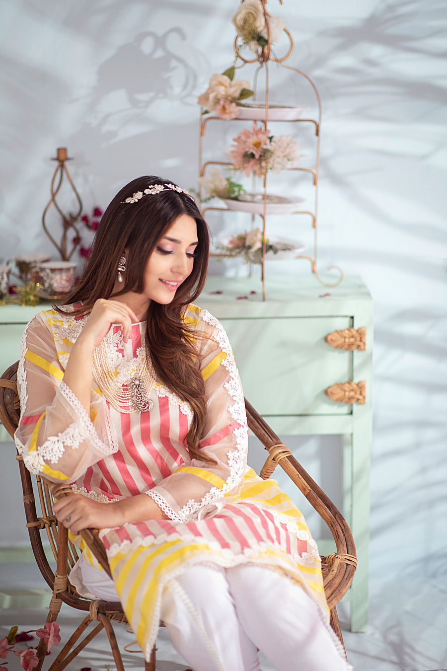 TWINE (YELLOW) | CARNIVAL | Elegant Lace Shirt | RJ’S PRET