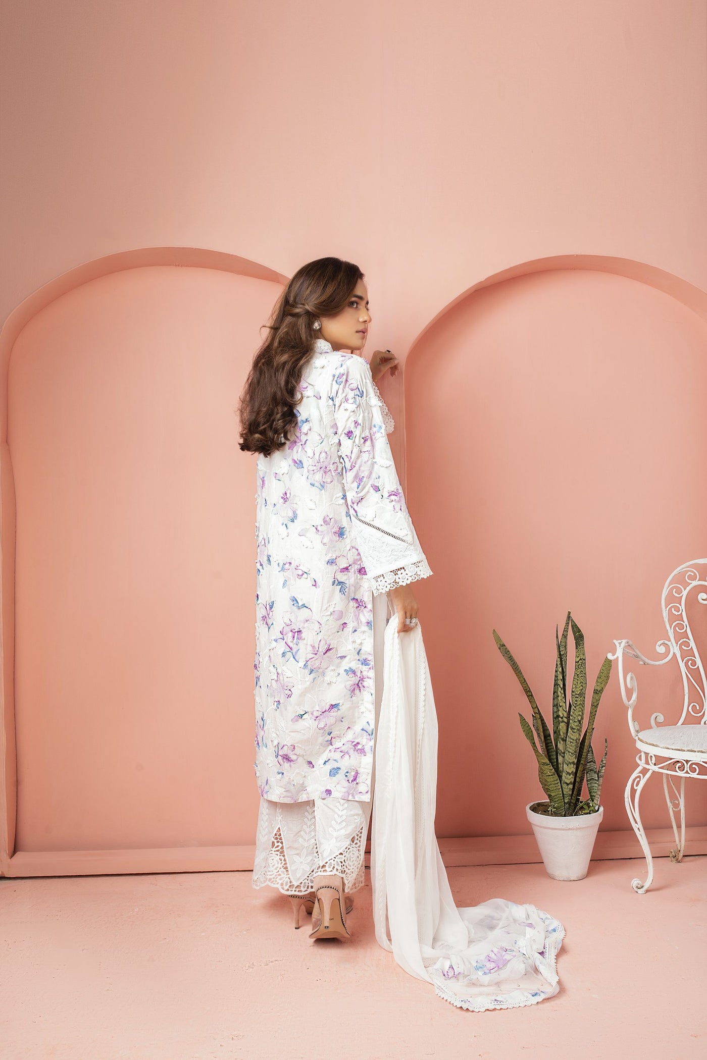 Print-X Bling Printed Chikankari Outfit | RJ’S PRET