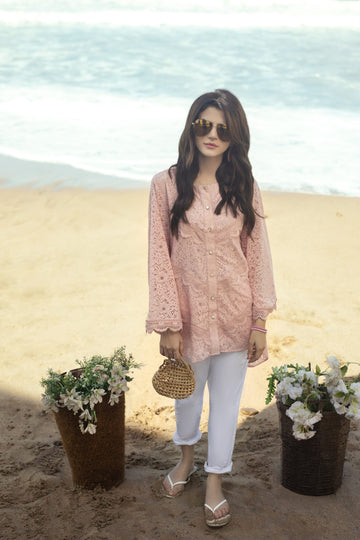 Pink Sparkle Chantelle Top | RJ’S PRET