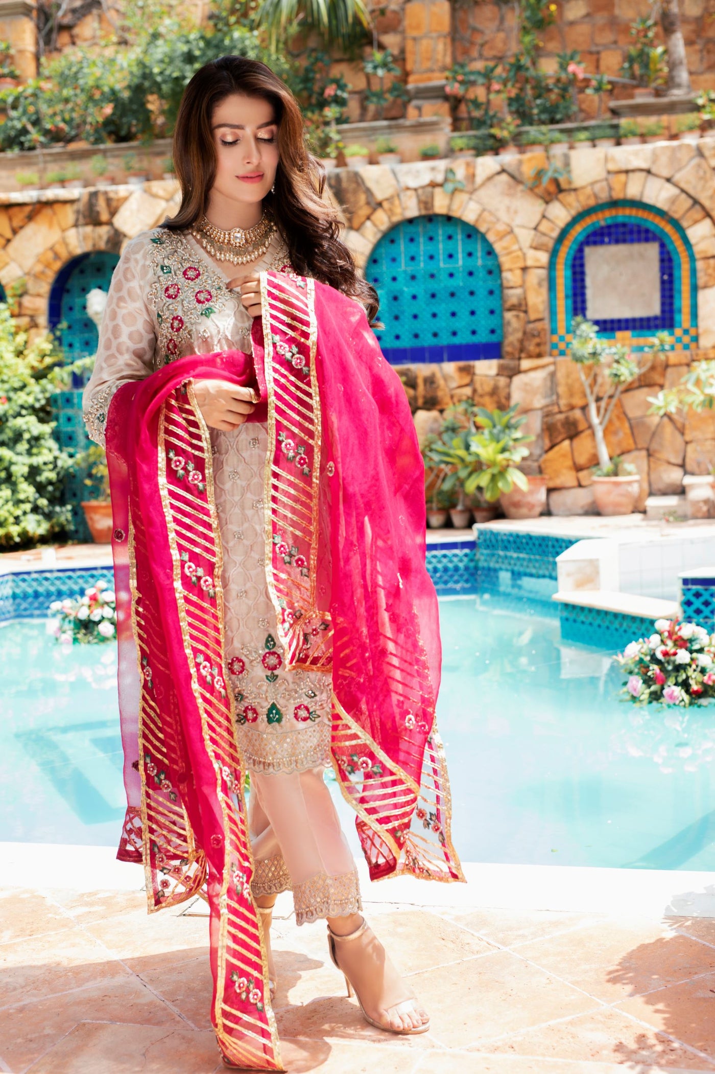 Naubahar Shadmani Luxury Embroidered Formal Dress | RJ’S PRET