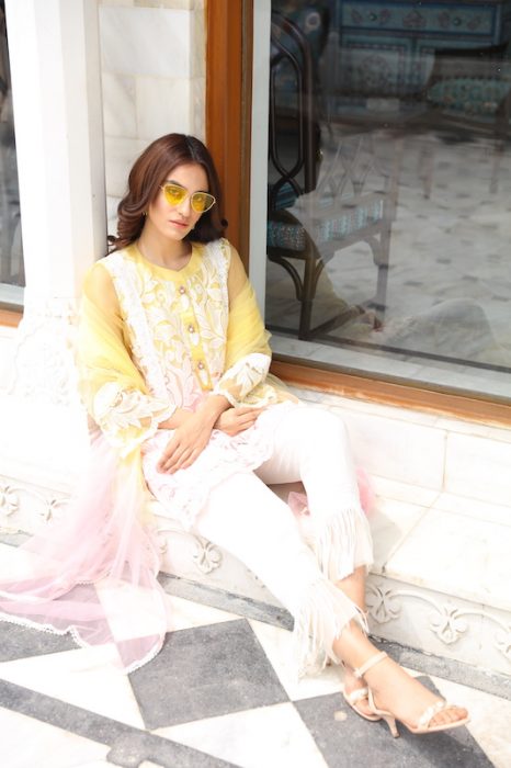 Dual Extravaganza Mystique Embroidered Net Suit | RJ'S PRET