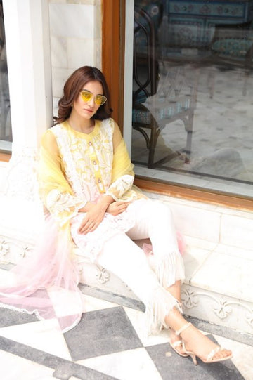 Dual Extravaganza Mystique Embroidered Net Suit | RJ'S PRET