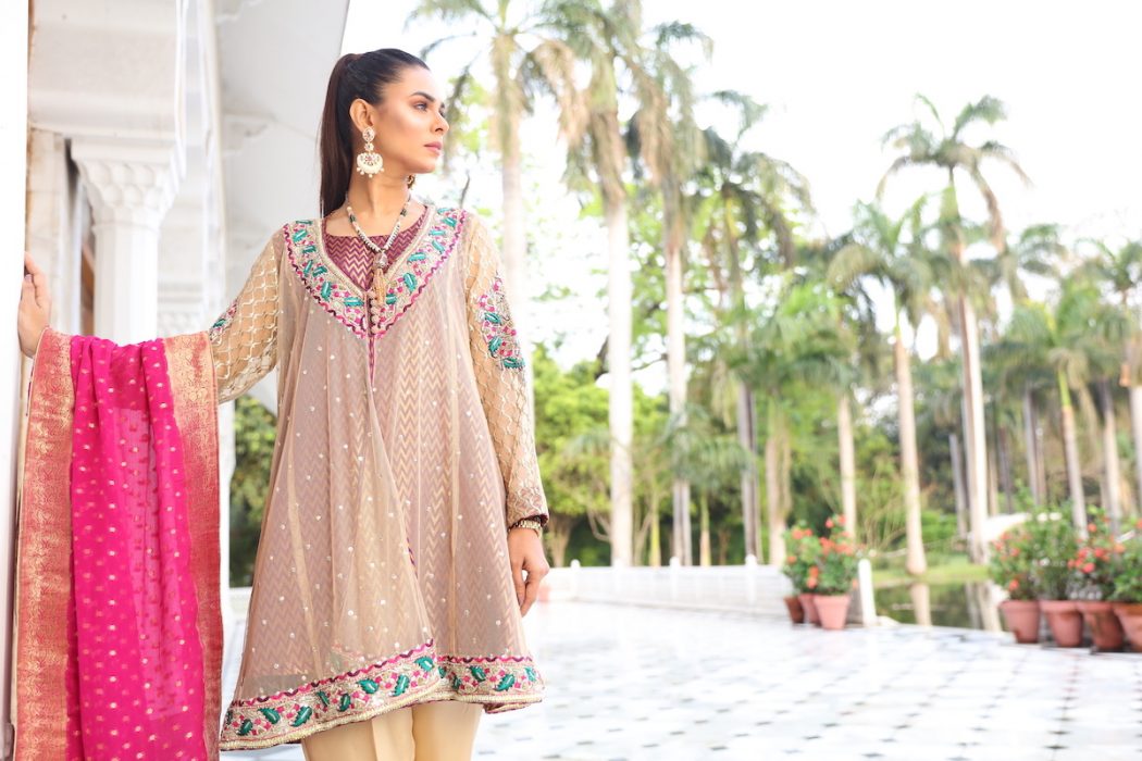 Lustrous Plum Mystique Embellished Gown | RJ’S PRET